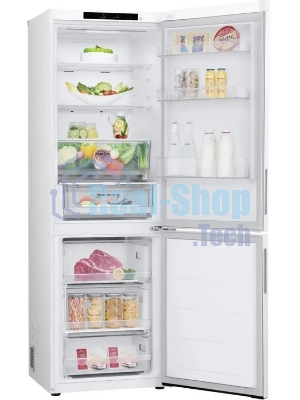 Холодильник LG GC-B459AQQW белый двухкамерный 234/110л морозилка снизу, No Frost