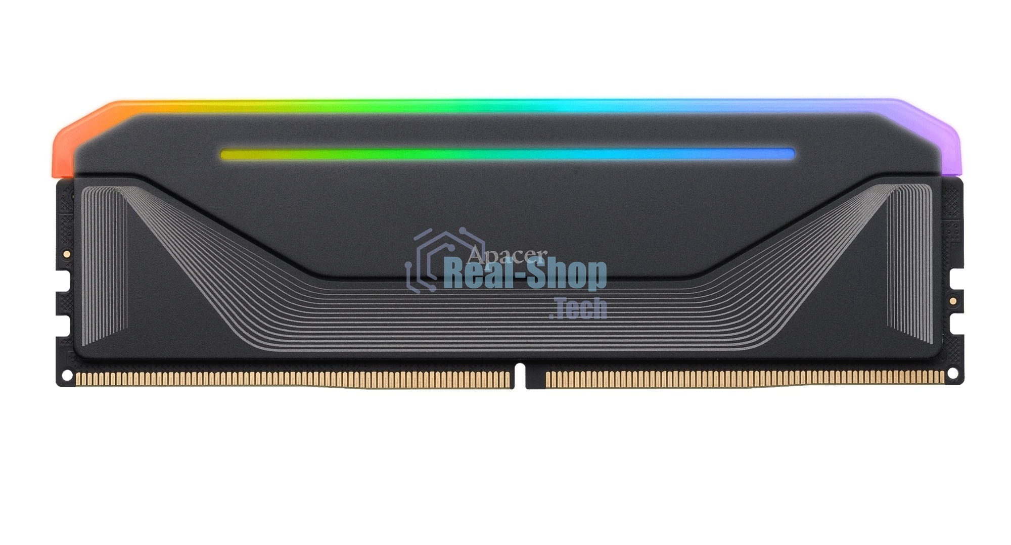 Оперативная память Apacer Nox, DDR5, 16Gb (1x16 Gb), 6000 MHz, CL38, DIMM, радиатор, RGb, черный
