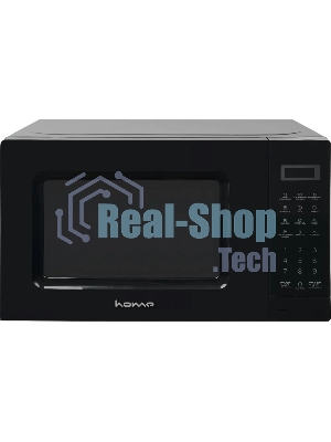 Микроволновая печь HOME HDM207BB черный, 20 л, 700 Вт, переключатели - кнопки, поворотный механизм