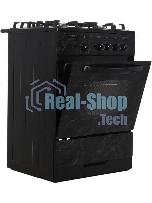 Плита газовая Gefest ПГ 6500-03 0053 черный, конфорок 4 шт, духовка 52 л, 60 см x 85 см x 60 см
