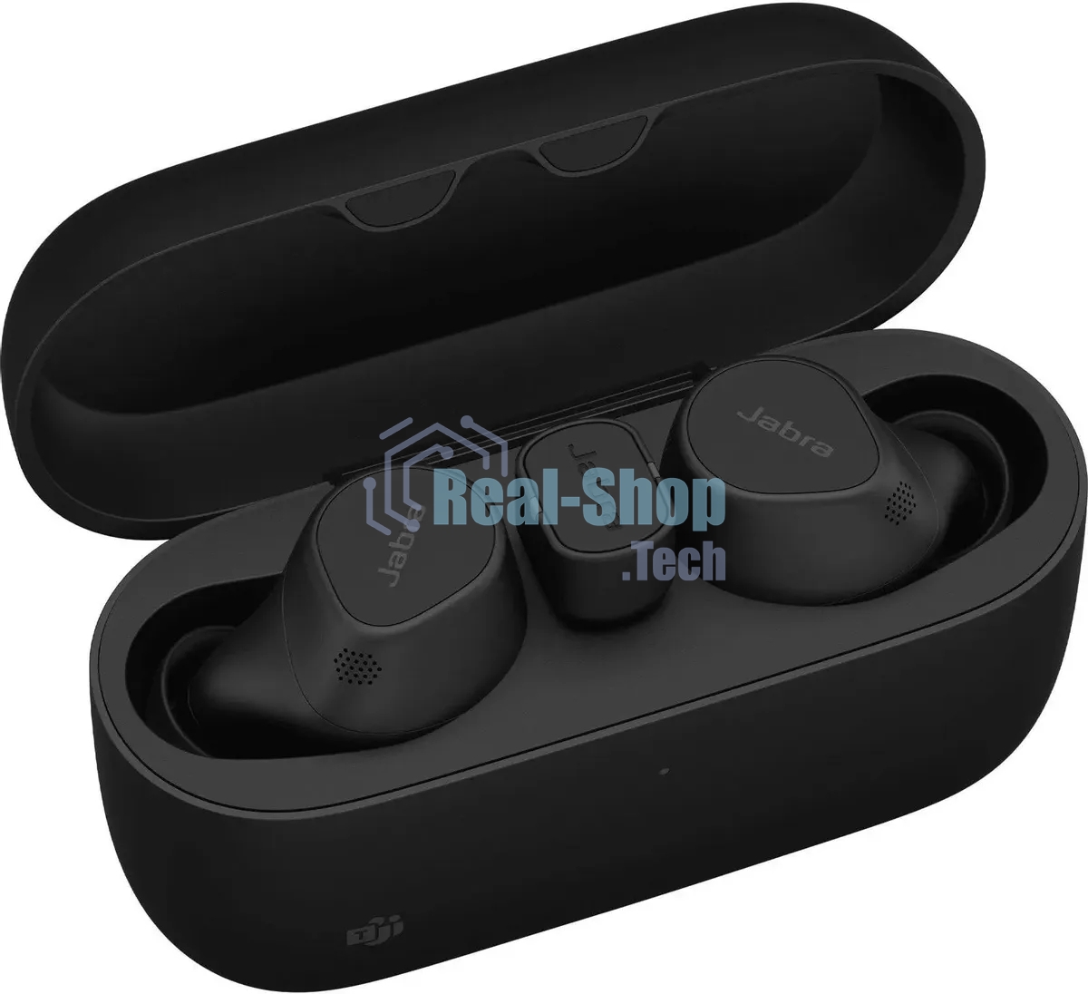 Наушники TWS Jabra Evolve2 Buds черный, внутриканальные, Bluetooth + USB-адаптер, активное шумоподавление, до 33 ч