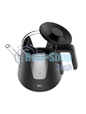Чайник электрический BQ KT0046DW черный, 2200 Вт, 1л
