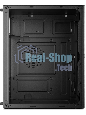 Компьютерный корпус CBR mATX Minitower V865, без БП, 1хUSB 3.0, 2хUSB 2.0, HD Audio+Mic, Digital Screen, черный