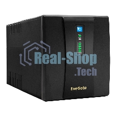 Источник бесперебойного питания ExeGate EP285490RUS SpecialPro UNB-1200.LED.AVR.EURO.RJ.USB 1200VA/750W, LED, AVR, 4 евророзетки, RJ45/11, USB, черный