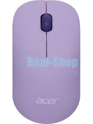 Мышь беспроводная Acer OMR205 фиолетовый, 1200 dpi, радиоканал, USB, кнопки - 3