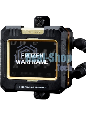 Система жидкостного охлаждения Thermalright Frozen Warframe 420 ARGB Soc-AM5/AM4/1200/1700/1851 черный 4-pin 29.8dB Al LCD Ret (F-WFRAME-420-BL-ARGB)
