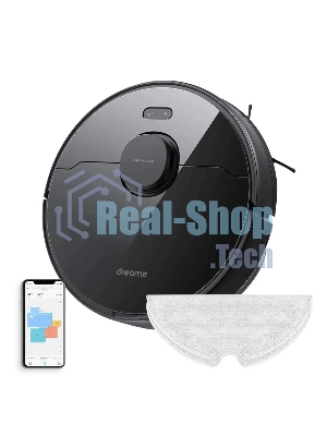 Робот-пылесос Dreame RLD33GA Vacuum and Mop D9 Max черный, 42 Вт, 5200 мА·ч Li-Ion, уборка сухая/влажная, пылесборник контейнер 0.57