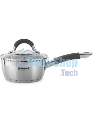 Ковш Rondell Flamme RDS-026, 1.3л, 16см, с крышкой, стальной