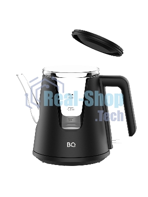 Чайник электрический BQ KT0046DW черный, 2200 Вт, 1л