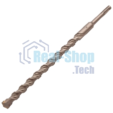 Бур по бетону Denzel двойная спираль, Cobalt W-tip, 18x310 мм, SDS PLUS