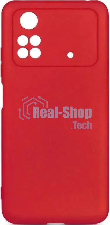 Чехол (клип-кейс) DF poOriginal-06 для Poco M4 Pro (4G) красный
