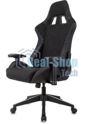 Кресло Бюрократ VIKING 4 AERO BLACK EDITION черный, экокожа, 120 кг, механизм качания