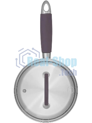 Ковш Rondell Akzent RDS-1386, 1.3 л, с крышкой, стальной