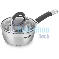 Ковш Rondell Flamme RDS-026, 1.3л, 16см, с крышкой, стальной