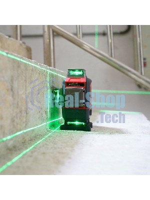 Лазерный нивелир UNI-T LM576LD 3D 16 линий, Osram зеленый свет, рабочее расстояние 30 м