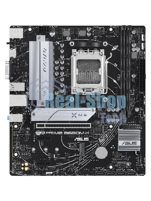 Материнская плата ASUS PRIME B650M-K, Socket AM5, AMD B650, 2xDDR5, 4xSATA, 2xM.2, 1xPCIe 4.0 x16, 2xPCIe 4.0 x1, 1xHDMI, 1xVGA, 1x 2.5Gb LAN, 4xUSB-A 2.0, 2xUSB-A 3.2 Gen 1, 2xUSB-A 3.2 Gen 2, 3x3.5 мм, 7.1, mATX