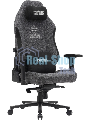 Кресло Cactus CS-CHR-MAG-GY серый, экокожа