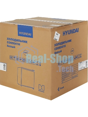 Холодильник Hyundai CO05041H белый однокамерный 46 л морозилка отсутствует, ручное размораживание