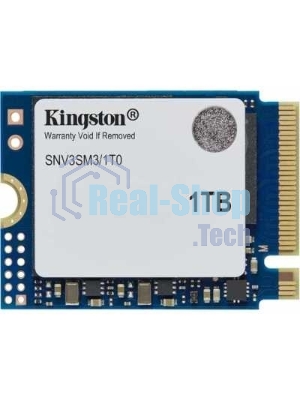 Накопитель SSD Kingston NV3, 1000Gb, M.2(22x30мм), NVMe, PCIe 4.0 x4, 3D TLC, R/W 6000/4000Mb/s, TbW 320, DWPD 0.2 (60 мес)