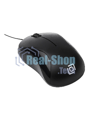 Мышь проводная Oklick 115SR черный, 1000 dpi, USB, кнопки - 3