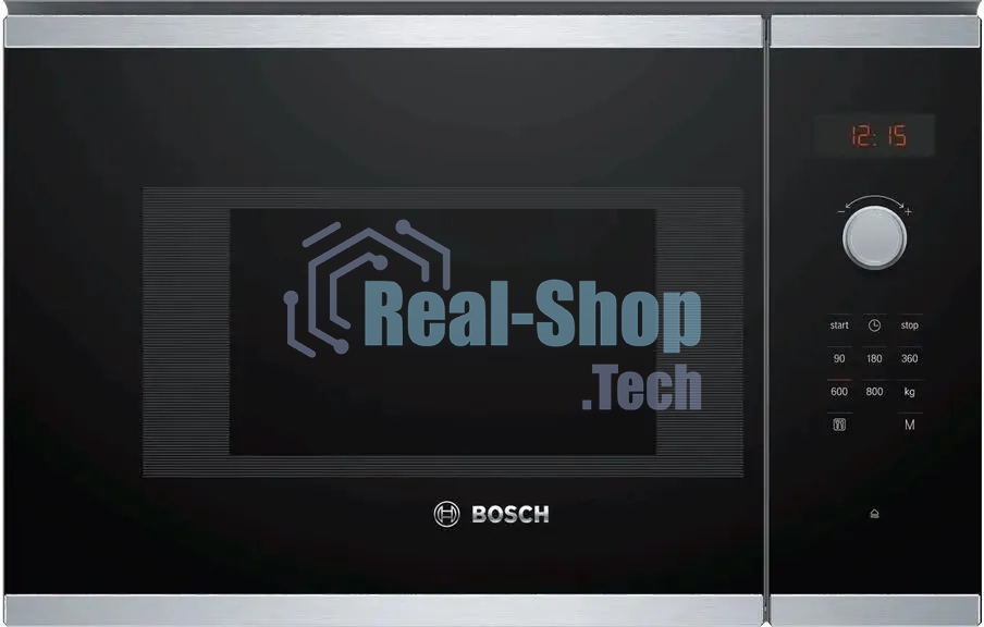 Встраиваемая микроволновая печь Bosch BFL523MS0 20л. 800Вт нержавеющая сталь/черный