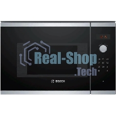 Встраиваемая микроволновая печь Bosch BFL523MS0 20л. 800Вт нержавеющая сталь/черный