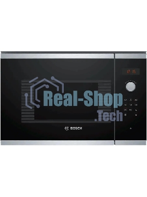Встраиваемая микроволновая печь Bosch BFL523MS0 20л. 800Вт нержавеющая сталь/черный