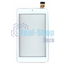 Сенсорное стекло (тачскрин) для Евросеть E-TAB 7.11, белое с рамкой
