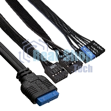 Компьютерный корпус Miditower ExeGate AA-442U2-AA450 (ATX, AA450 8 см, 1хUSB+2хUSB 3.0, аудио, черный)