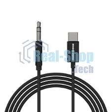 Кабель аудио MORE CHOICE (4610196409844) UK28a AUX 3.5мм Type-C 1м, черный