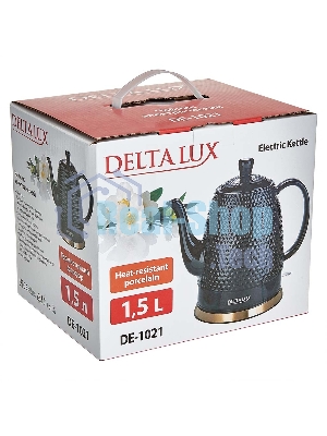 Чайник электрический Delta Lux DE-1021 черный