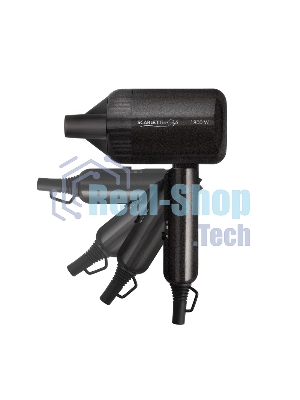 Фен Scarlett SC-HD70IT15 черный, 1800 Вт, компактный, ионизация