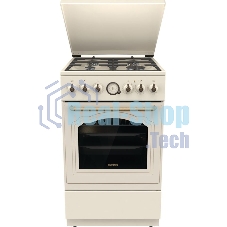 Плита комбинированная Gorenje GKS5B70CLI бежевый, конфорок 4 газовых, духовка 70 л, 50 см x 85 см x 59.4 см