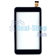Сенсорное стекло (тачскрин) для Евросеть E-TAB 7.11, белое с рамкой