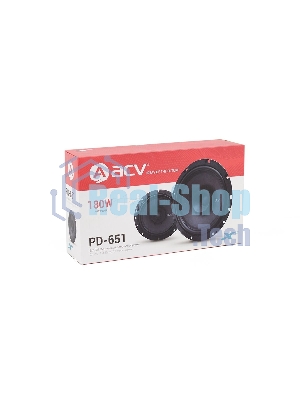 Колонки автомобильные ACV PD-651 BEATS (без решетки) 180Вт 88дБ 4Ом 16см (6.5дюйм) (ком.:2кол.) коаксиальные однополосные