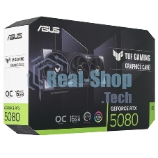 Видеокарта ASUS TUF-RTX 5080-O16G-GAMINGRTX 5080,HDMIx2,DPx3,16G,D7; 90YV0M30-M0NA00 (TUF-RTX 5080-O16G-GAMING)