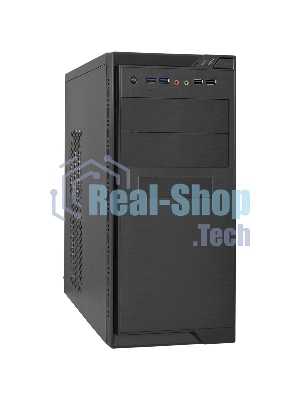Компьютерный корпус Minitower ExeGate MA-372UX Black, mATX UN400, 120мм 2*USB+2*USB3.0, Audio