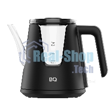 Чайник электрический BQ KT0046DW черный, 2200 Вт, 1л