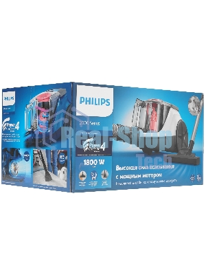 Пылесос Philips XB2042/01 белый/персиковый, 360/1800 Вт, уборка сухая, пылесборник контейнер 1.3 л