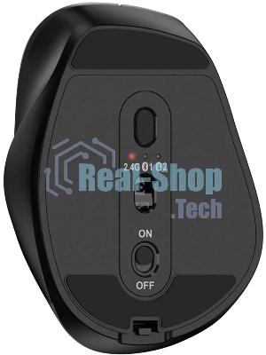 Мышь беспроводная Genius Ergo 9000S черный, 2400 dpi, радиоканал, Bluetooth, USB, кнопки - 6