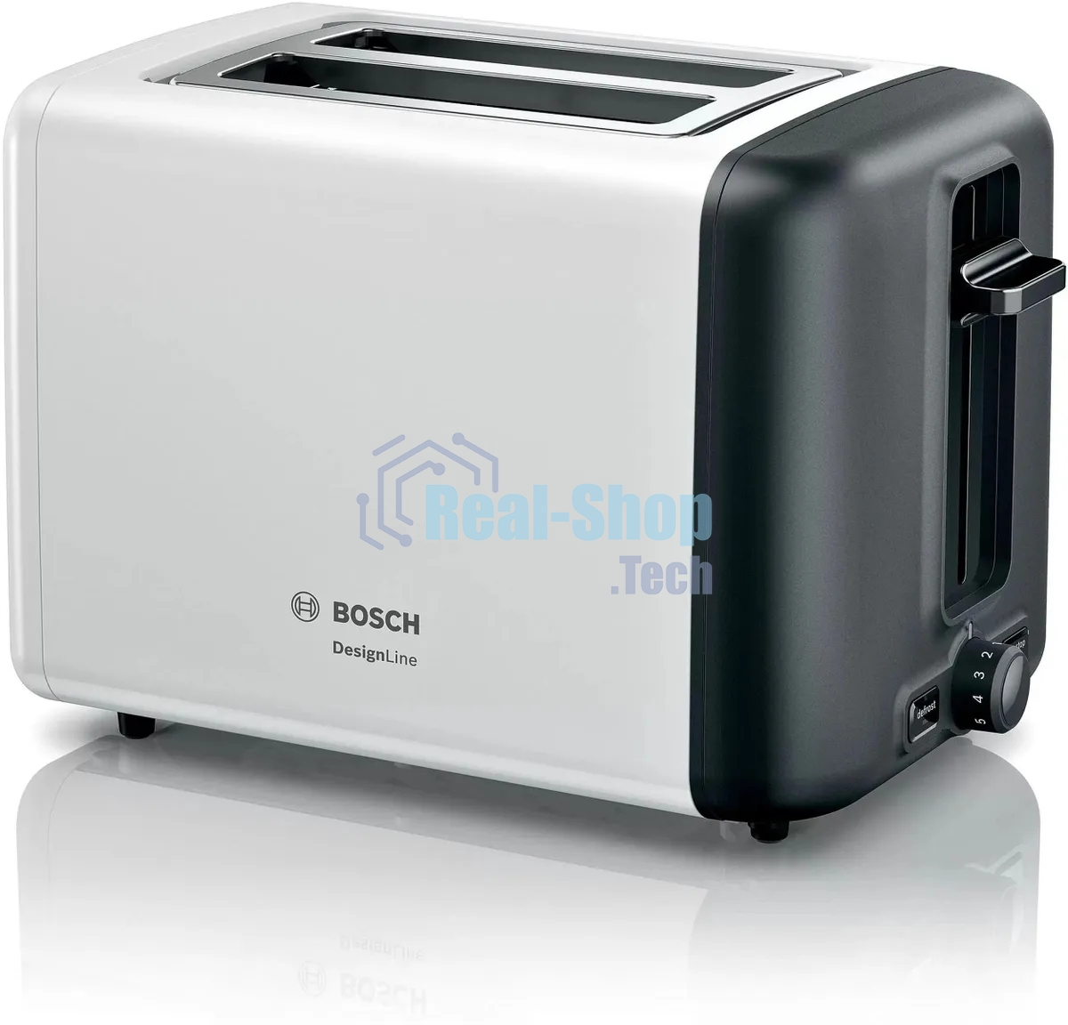 Тостер Bosch TAT3P421 белый, 970 Вт, 2 слота