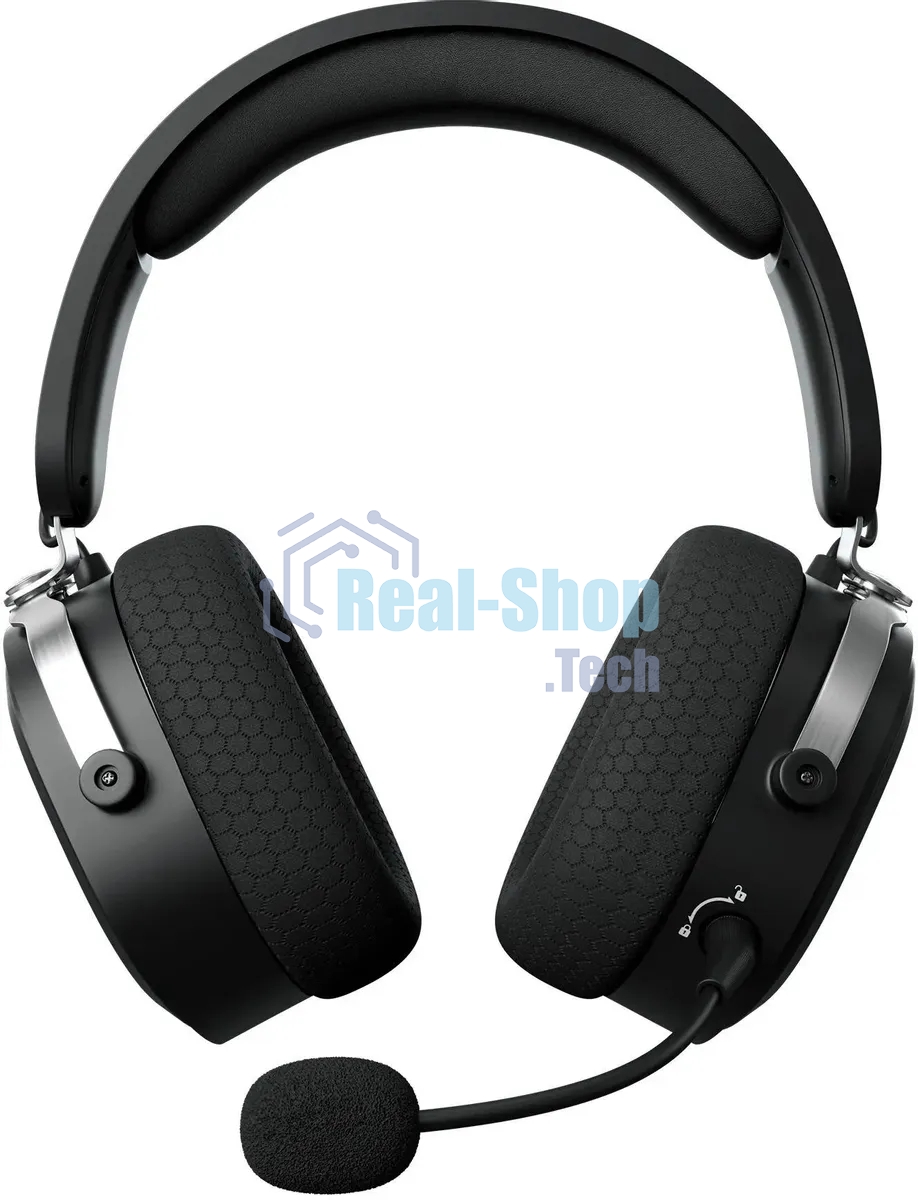 Беспроводные/проводные наушники GMNG GG-HS405W черный, полноразмерные, Bluetooth + радиоканал + проводной, до 40 ч