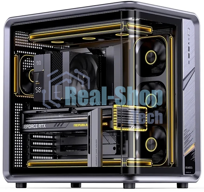Корпус Jonsbo Jonsplus BO400CG, Midi-Tower, серый