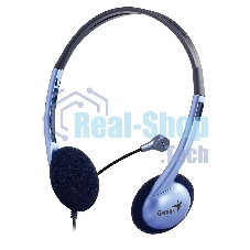 Гарнитура Genius HS-02B фиолетовый, проводная, 3.5 мм