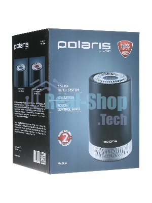 Очиститель воздуха Polaris PPA 5068i черный, 35 м², HEPA-фильтр, угольный фильтр, ионизация