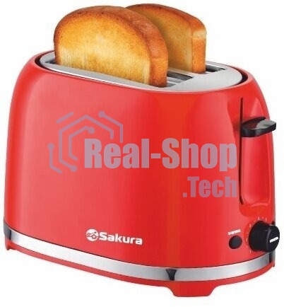 Тостер Sakura SA-7610R 850 Вт, красный