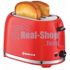Тостер Sakura SA-7610R 850 Вт, красный