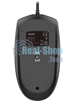Комплект клавиатура+мышь Acer OCC500 проводной, USB, 1200 DPI, черный