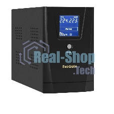 Источник бесперебойного питания ExeGate EX292633RUS SpecialPro Smart LLB-2200.LCD.AVR.1SH.2C13.RJ.USB 2200VA/1300W,LCD,AVR,1*Schuko+2*C13,RJ45/11,USB, металлический корпус, черный