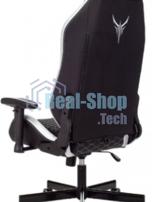 Кресло Knight Neon черный/серебряный, экокожа, 120 кг, механизм качания